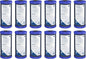 Pentair Pentek CFB-Plus10BB Big Blue Carbon Water Filter, 10-Inch, Whole House Fibredyne Modified Molded Carbon Block Replacement Cartridge, 10" x 4.5", 5-10 Micron, Pack of 12