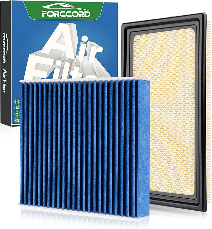 Cabin & Engine Air Filter Fit for Explorer 11-19, Flex 10-19, Fusion 10-12,Police Interceptor 14-18, Taurus 09-19, Lincoln MKS 10-16, MKT 10-19 Replacement CF11176 CA10242 Car Accessories