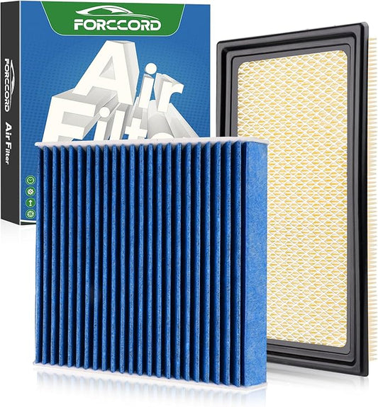 Cabin & Engine Air Filter Fit for Explorer 11-19, Flex 10-19, Fusion 10-12,Police Interceptor 14-18, Taurus 09-19, Lincoln MKS 10-16, MKT 10-19 Replacement CF11176 CA10242 Car Accessories