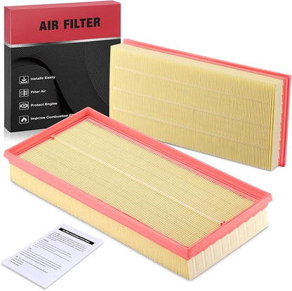 BDFHYK 2PC CA11062 Engine Air Filters Compatible with Land Rover 2020-2023 Defender 110, 2021-2023 Defender 90, 2017-2023 Discovery, 2010-2016 LR4, 2010-2022 Range Rover, 2010-2022 Range Rover Sport