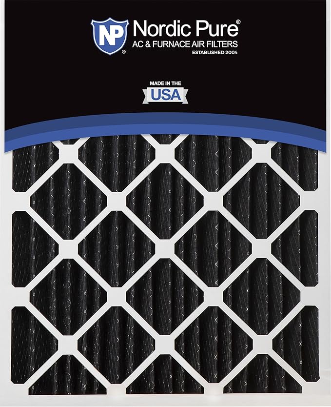 Nordic Pure 20x25x5 (Actual Size: 19 7/8 x 24 7/8 x 4 3/8) Honeywell/Lennox Replacement Odor Reduction Merv 8 Filter 4 PK