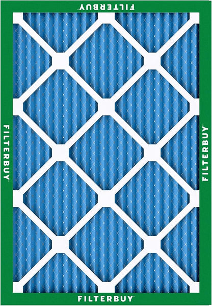 Filterbuy 21x22x1 Air Filter MERV 13 Optimal Smoke & Allergy Defense (4-Pack), Electrostatic Pleated HVAC AC Furnace Filters Replacement, Made in USA (Actual Size: 20.50 x 21.50 x 0.75)