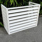 Pool pump covers for outside units, outdoor garbage can enclosures, aluminum outdoor garden air conditioner cover, sturdy and durable, noise-proof, suitable for gardens, balconies, walls ( Color : THR
