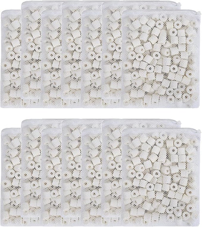 JIHAQUA Aquarium Bio Ceramic Rings 14 lbs Filter Media for Pond Fish Tank Canister Filter