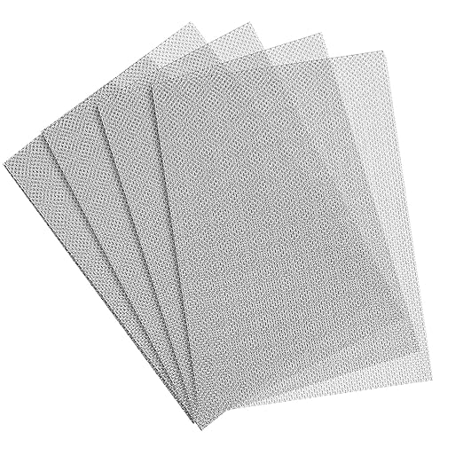 Stainless Steel Wire Mesh Screen 4Pcs Anti-Rusted Air Vent Mesh 8.4"X12"(210 x 300mm) for DIY Projects, Vent, Cage, Garden, Window, Filter
