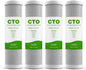 SimPure 5 Micron 10" x 2.5" Whole House Carbon Sediment Water Filter Cartridge Replacement for Home Under-Sink & Countertop Filtration System