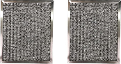 Replacement Aluminum Filters Compatible with Air Care AC-1260, AC-1270, AC-1290, AC-1400, Aubrey 109, 175, 209, 221, 224, 229, Broan 99010181, BP10, BP56,GC-7503,RCP0801-8 X 9-1/2 X 3/8 (2-Pack)