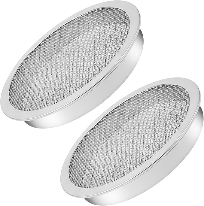 ANTOBLE Rain Barrel Screen, 6 Inch Ultra Fine Mesh Aluminum Rain Barrel Top Screen Filter Rainwater Collection DIY Rain Barrel Diverter Kit - Keep Mosquitos and Debris Out of Rain Barrel (2 Pack)