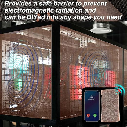 Zonon 90% Pure Copper Mesh Screen 36 Inch x 5 ft, 16x16 Mesh Copper Roll Wire Fabric 0.25 mm Wire Diameter Conductive Metal Dense Filter Screen Woven for Lab Faraday Cage Rodent Control Window Craft