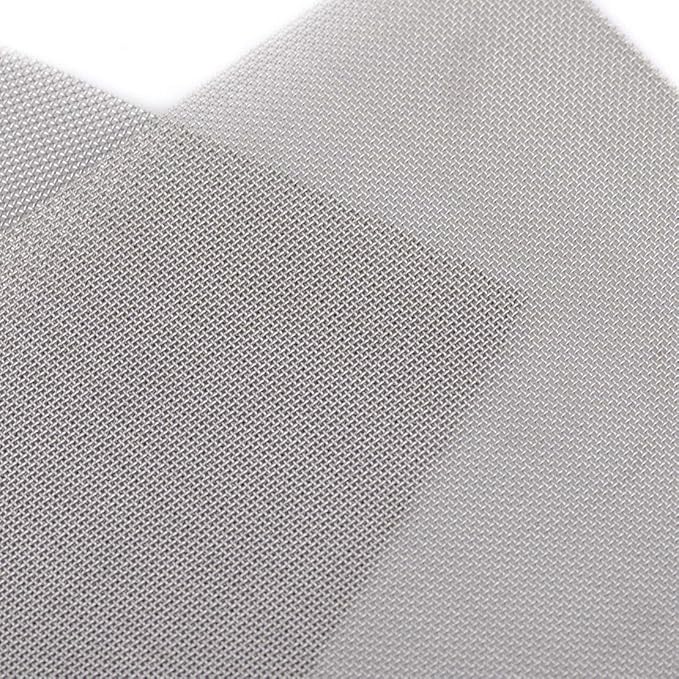 LTKJ 3pcs Stainless Steel 50 Mesh Micron True Filtration Screen Fine Wire Filter 3.94 x 3.94inch