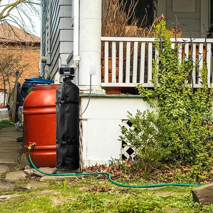 Water Softener Cover – Heavy Duty Tank Protection Fabric, Waterproof Equipment Shield Layer, UV Resistant Outdoor Guard | Water Filter Tank Protector for Home, Weather Defense, Long Term Outdoor Use