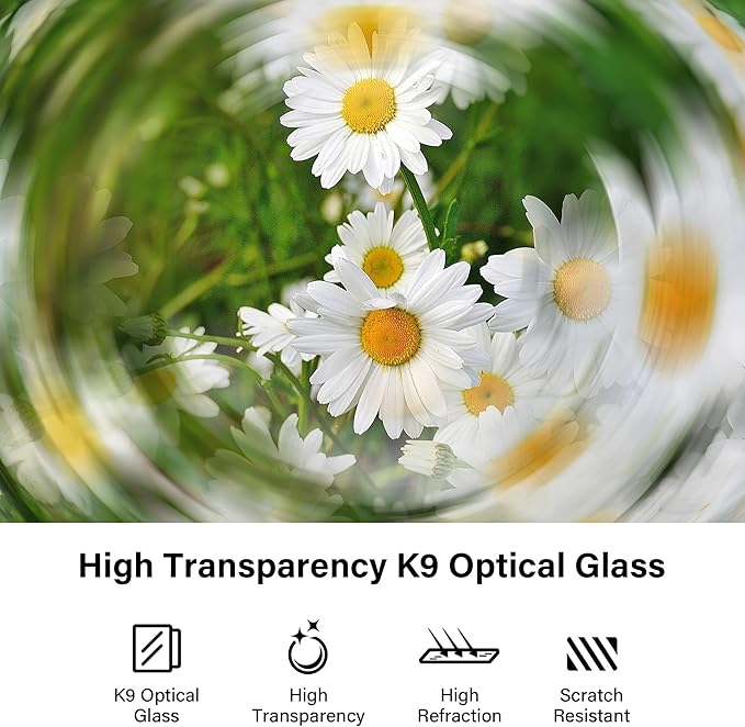 Walking Way 49MM Whirlpool Camera Effects Filter, Tunnel Vision Spiral Halo Prism Lens Filter with Vortex and Circular Halo Frame Effect for Camera Lens