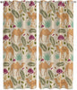 2 Panel Kitchen Cafe Curtains, Desert Camels Sunlight Filtering Nature Air Through, Home Decor Window Covering Tier Curtains for Living Room 104W x 96L inch Vintage Sand Animals Aloe Vera Leaves Beige