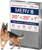 20x25x1 Electrostatic Air Filter, MERV 8, Washable, Reusable Furnace AC/HVAC Filter, Energy Saving, Easy to Clean, Long-Lasting by LifeSupplyUSA