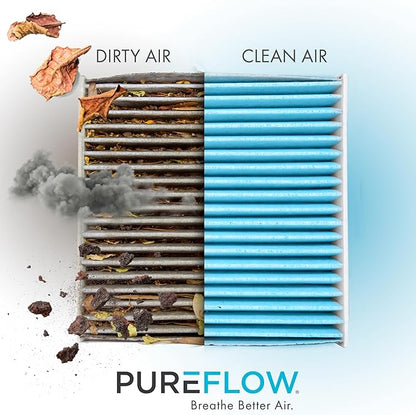 PureFlow Cabin Air Filter PC4068X | Fits 2011-2019 Ford Explorer, 2009-2019 Taurus, Flex, 2019-2023 Chevrolet Aveo, 2013-2019 Ford Police Interceptor Utility, 2010-2016 Lincoln MKS
