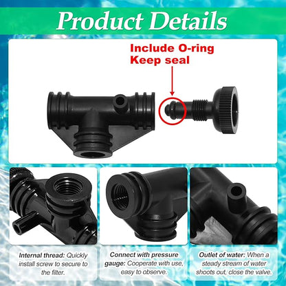 154689 Air Bleeder Assembly Replacement for Triton II Pool&SPA Filter Models TR140, TR50, TR60, TR100,Compatible with S7S50, S8S70,Replacement Part, Black