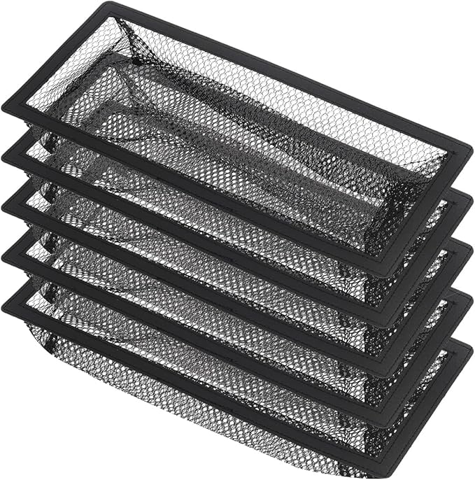 Floor Register Cover Trap, Floor Air Vent Cover Screen for Home Air Vent Filters 5-Pack Floor Vent Mesh Filters Net Trap (6 x 12 Inch)
