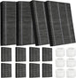 DerBlue 12pcs Wick Replacement Filter and 6pcs Top Fill Humidifier Replacement Filters Compatible with LEVOIT Superior 6000S Smart Evaporative Humidifier