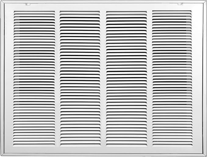 Fancat Return Air Filter Grille for 24x18 Ducts, Steel Air Vent Cover with Removable Door for 1" Filters | Fits Sidewall & Ceiling | Outer Size: 26 5/8" W x 20 5/8" H