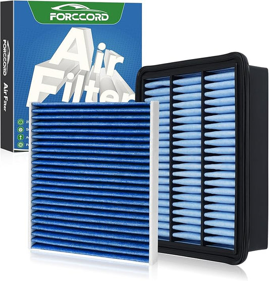 Cabin & Engine Air Filter Fit for 2016-2024 Mazda CX-9 CX9 2.5L Activated Carbon Cabin Filter Replacement CF12157 PY8W133A0 Car Accessories