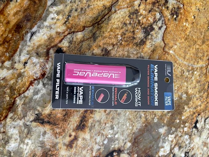 VapeVac(Registered AMZ Brand) – Pocket-Sized Personal Air Filter for Discreet Output Reduction | Minimizes Odor, Keeps Air Fresh | Not an Emission Device – 500+ Uses