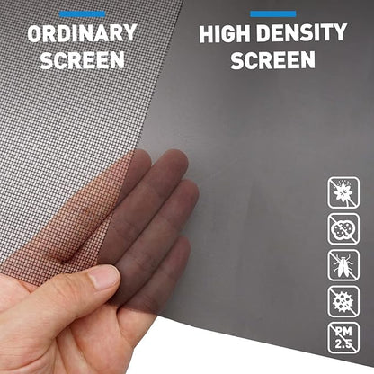 High Density Window Screen Roll, Pollen Filtering Window Screen Replacement, 135 Holes Per Inch, Pollen Guard Screen for Air Filtration, 39 x 99 inch