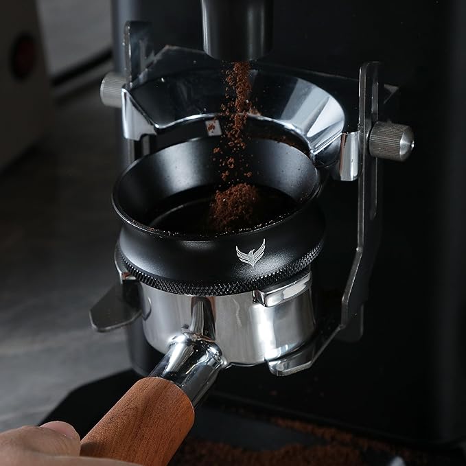 58mm Magnetic Espresso Portafilter Dosing Funnel and Puck Screen Set Coffee Dosing Ring And Filter Compatible with 58mm Portafilter Basket Premium Espresso Machine Accessories