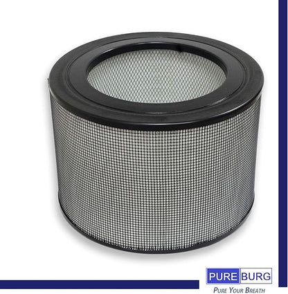 PUREBURG 24000 Replacement Filter Set Compatible with Honeywell 50250-S & Kaz 50255 50255-HD Air Purifiers,H13 HEPA Activated Carbon Pre-Filters Air Clean Dust VOCs