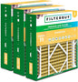 Filterbuy 24x25x5 Air Filter MERV 11 Superior Pet & Allergy Defense (3-Pack), Electrostatic Pleated HVAC AC Furnace Filters for Carrier FILXXCAR0024, Maytag & More (Actual Size: 23.63 x 24.69 x 4.25)