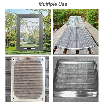 304 Stainless Steel Mesh 80Mesh, 15.7"x47.2"(40x120cm) Metal Mesh Screen, Woven Fine Wire Mesh Easy to Cut for Filter Mesh, Filtration Cloth and DIY Project