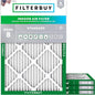 Filterbuy 16x21x1 Air Filter MERV 8 Essential Dust & Allergy Defense (4-Pack), Electrostatic Pleated HVAC AC Furnace Filters Replacement, Made in USA (Actual Size: 15.50 x 20.50 x 0.75)