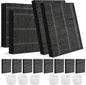 12-Pack Humidifier Premium Replacement Filters for LEVOIT Superior 6000S Smart Evaporative Humidifier + 6-Pack Top Fill Humidifier Filters Replacement, Gray