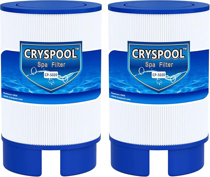 Cryspool® 5020 Filter Compatible with Soft Tub #5020, 2009+ Spa Models (for 5 1/2″ Drain Caps), 35 Sq. Ft Spa Filter Cartridge, 2 Pack