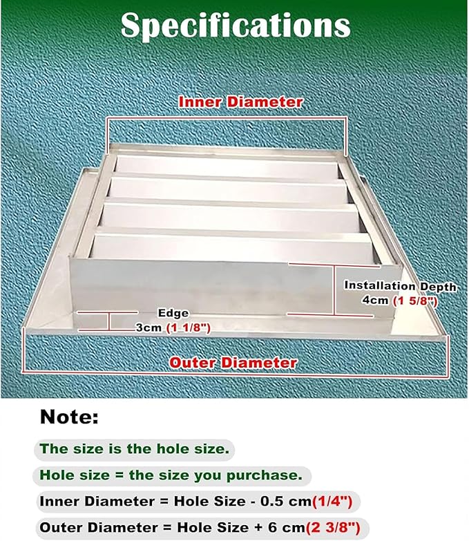 Heat Dissipation Louvered Vent Wall Gable Vents 304 Stainless Steel, Weather-Resistant Air Grille for Shed Barn Generator Box(26x28in/65x70cm)