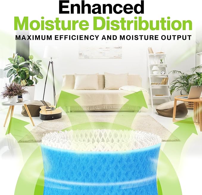 Durabasics 6 Pack of Premium Humidifier Filters Compatible with Honeywell Humidifier Filters HAC-504, HAC-504AW & Honeywell Filter A | Replacement for HCM 350 Cool Mist Humidifiers