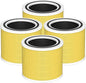 Core 200S Pet Care Replacement Filter Compatible with LEVOIT Core 200S and Core 200S-P Smart WiFi Air Purifier, 3-in-1 H13 True HEPA Activated Carbon Filter, Core 200S-RF-PA, Yellow, 4 Pack
