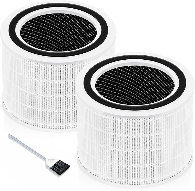 Core 200S Replacement Filter for LEVOIT Core 200S Smart WiFi Air Purifier, Funmit 3-in-1 H13 True HEPA Filter Replacement and High-Efficiency Activated Carbon, Part # Core 200S-RF, 2 Pack