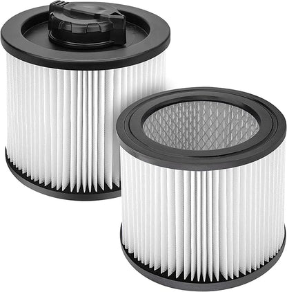 Fette Filter - DXVC4001 HEPA Filter Compatible with DEWALT DXV04T DXV05P DXV05S DXV08S DXV06G Wet Dry Shop Vacuums. Compare to Part# DXVC4001 - Pack of 2