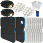18 Pack Filter Media Compatible with Penn-Plax Cascade 1200 & 1500 CCF4UL/CCF5UL Canister Aquarium Filters, Includes Bio Sponge Filters, White Floss Pads, Activated Carbons, Ceramic Rings & Mesh Bags