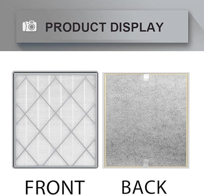 HE400 Hepa Filter Replacement Compatible with Shark HE4FKPET HE400 HE401 HE402 & HE405 4 Fan Air Cleaner Purifier, 3-Stage Filtration