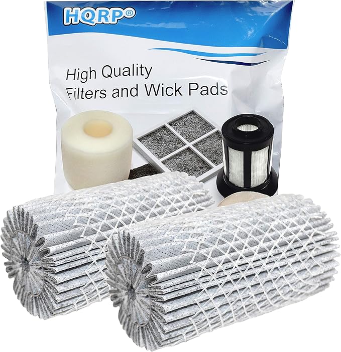 HQRP 2-pack Refrigerator Air Filter compatible with Kenmore 46-9917/469917 / 9917 / EAF1CB Replacement Kenmore Elite, Kenmore Pro & Earthway, Frigidaire Refrigerators