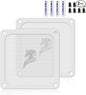 140mm Fan Filter PC Dust Filter Computer Fan Grills Dust Mesh Magnetic Frame PC Case Cover Dustproof PVC 50 Mesh(PVC, Gentleman Aesthetic, 140 * 140mm, 2pcs, White)