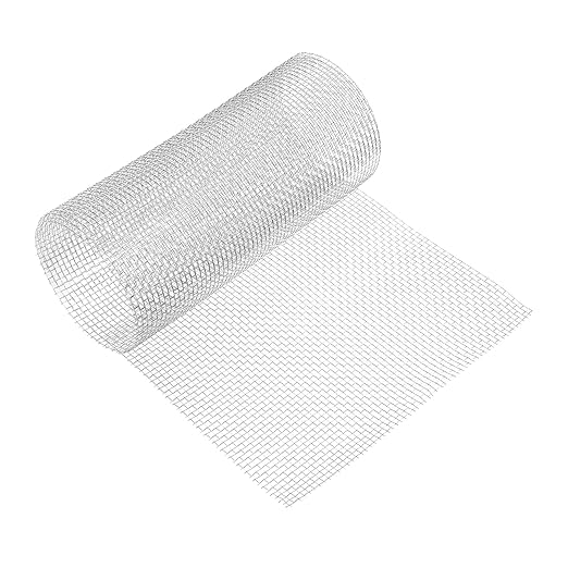 uxcell 5 Mesh 39" x 12" Woven Wire Mesh, 304 Stainless Steel Air Vent Filter Screen, Window Screen Mesh for DIY Projects Vents Cover Filtration Animals Fence