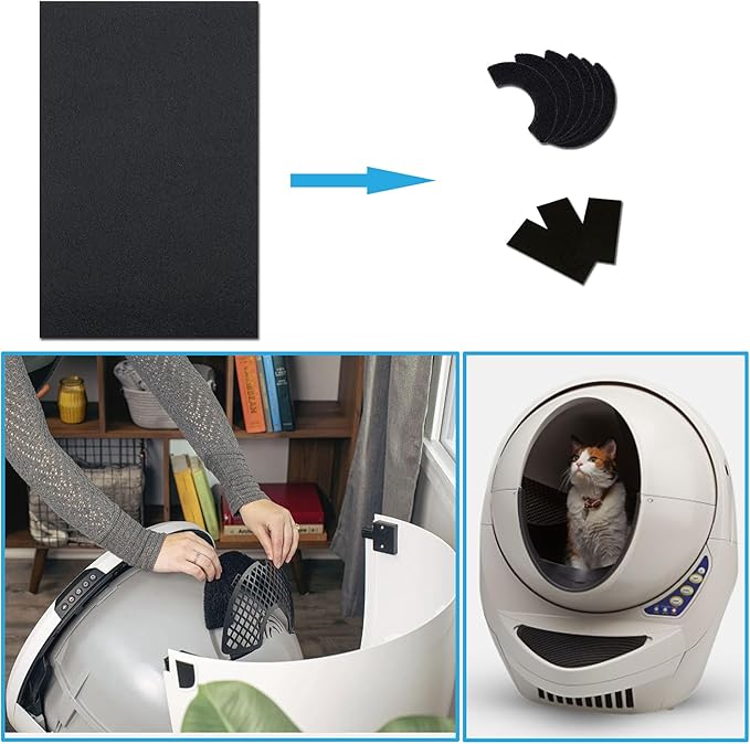 2 x Odor Control Activated Carbon Charcoal Cut-to-fit Replacement filter Pad Sheet 17.5"x 11.8" for Air Purifiers