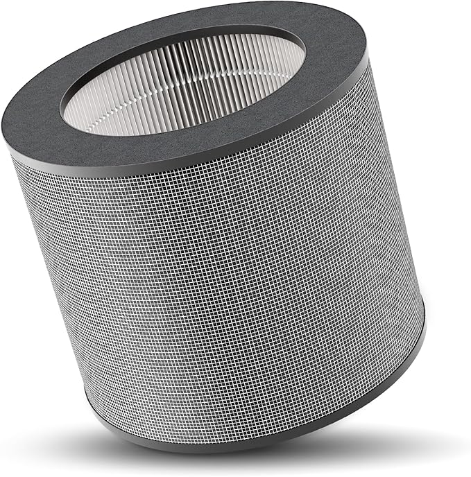Clearance HK-AP001 Replacement Filter, H13 Grade True HEPA 3-in-1 High-Efficiency Carbon Filter, Compatible HK-AP001 Air Purifiers, 1 Pack, Grey