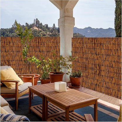 Fence Privacy Screen Natural Reed Fencing Decorative Fence for Backyard Garden Patio Pool Apartment Balcony Outdoor Wall Divider Privacy Screen