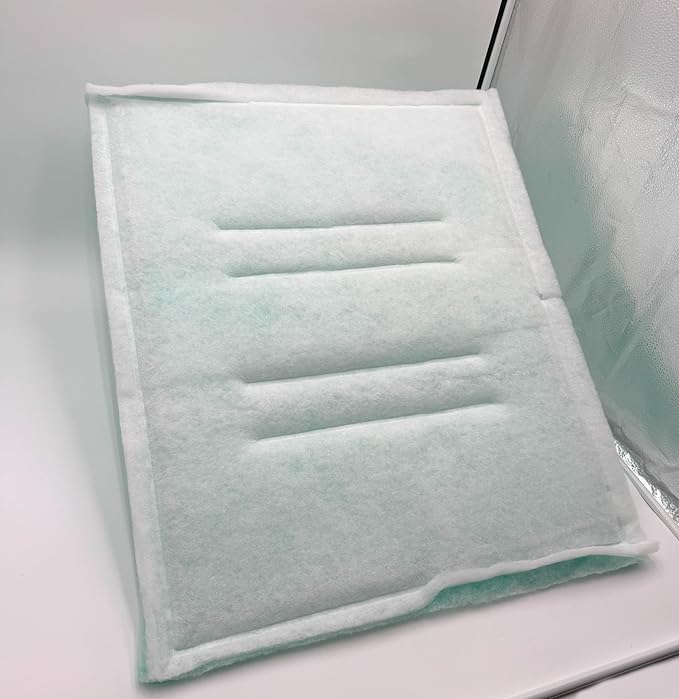 Paint Booth Intake Air Filter Panel, Crossdraft Spray Booth Filter Pad (24/case, 20" x 20")