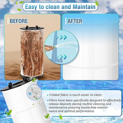 1 Pack 27002-0300S Pool Filter Replacement, Compatible with Sta-Rite 27002-0300S System 2 Modular Media PLM300 Pool and Spa D.E. Filter,300 ft² Filtration Area,2 Air Release Assemblies