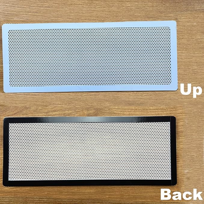 White Floor Register Vent Screen Cover 4"x10" Magnetic, Perfect for Wall/Ceiling/Floor Air Vent Filters (4-Packs)