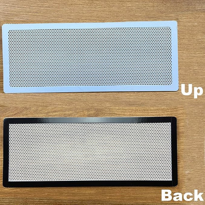 White Floor Register Vent Screen Cover 4"x12" Magnetic, Perfect for Wall/Ceiling/Floor Air Vent Filters (4-Packs)